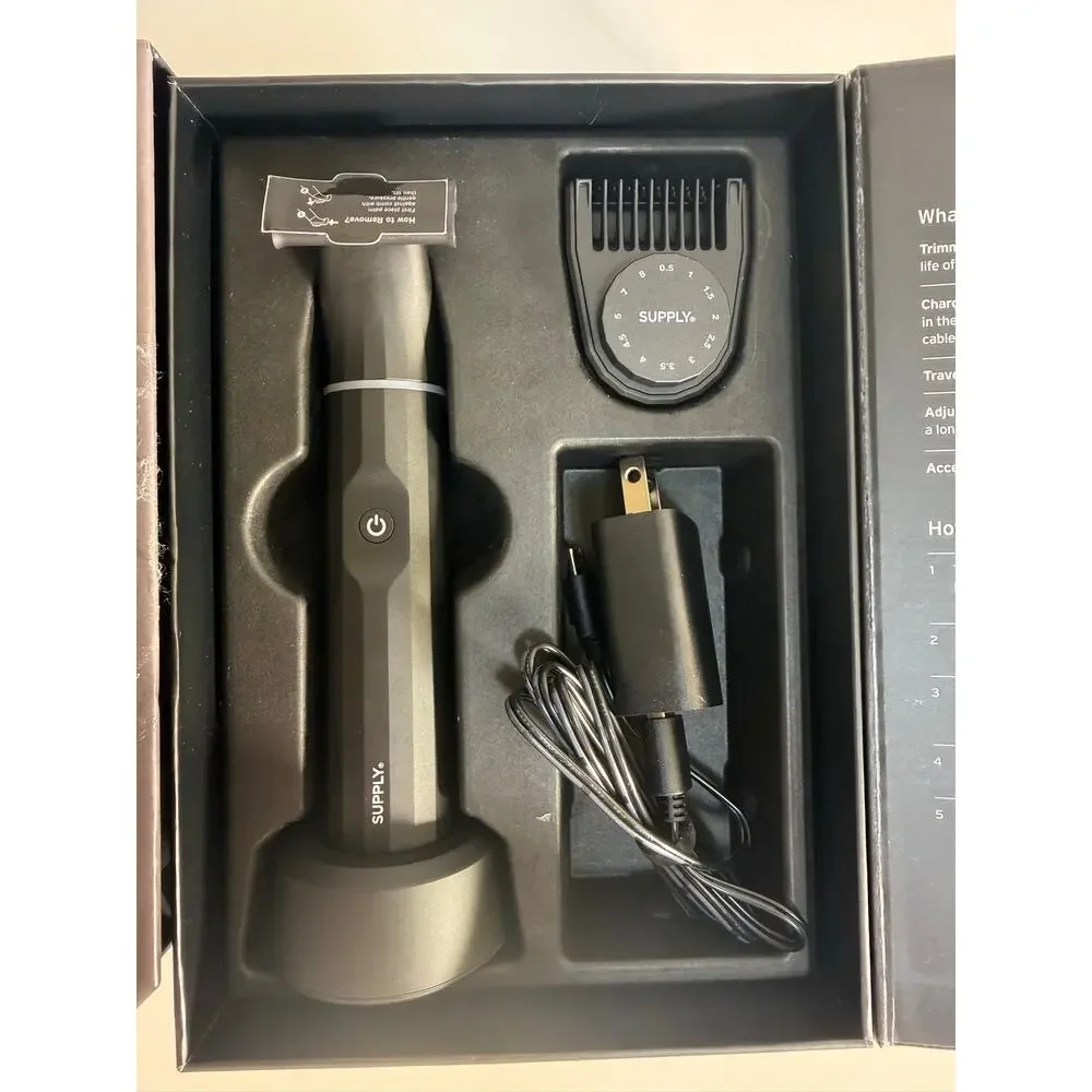 SUPPLY The Trimmer Men's Electric Beard Body Hair Trimmer New Open Box Damaged
